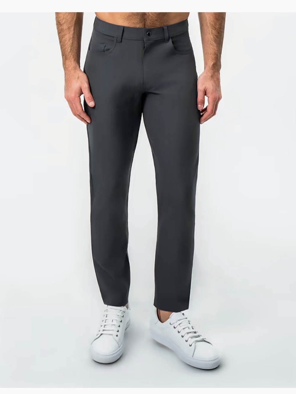 State & Liberty Men’s athletic fit tech chino charcoal NWOT